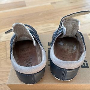 Old Soles GENUINE LEATHER toddler boy navy snow velcro thor sneaker shoes size 6